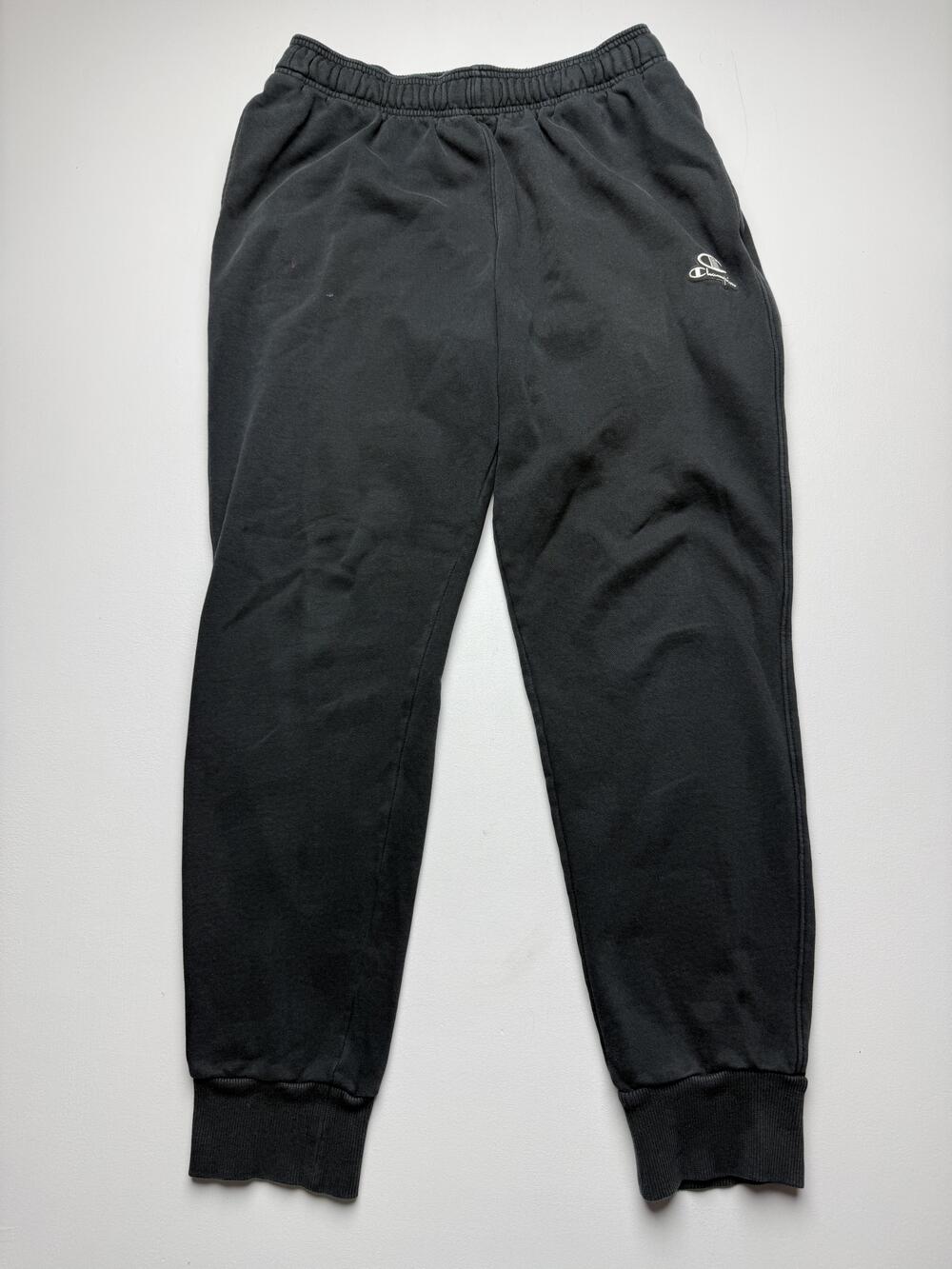 Champion Pants Mens Medium Black Fleece Sweatpants Elastic Waist Pockets Joggers